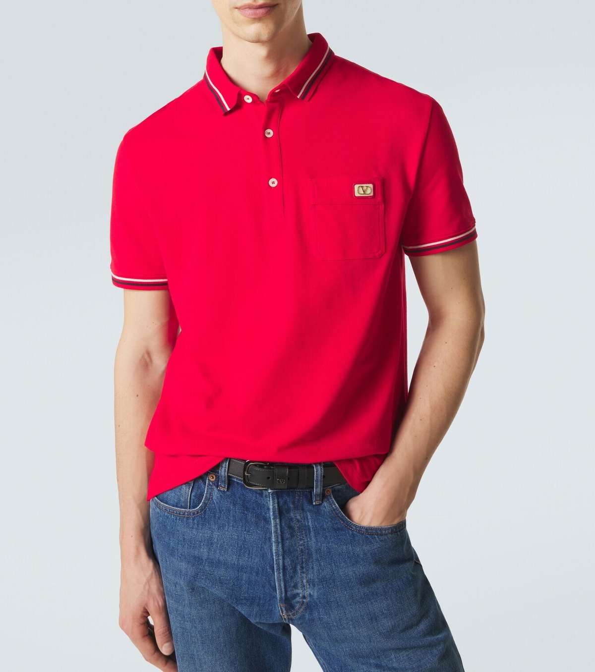 Valentino Cotton piqué polo shirt