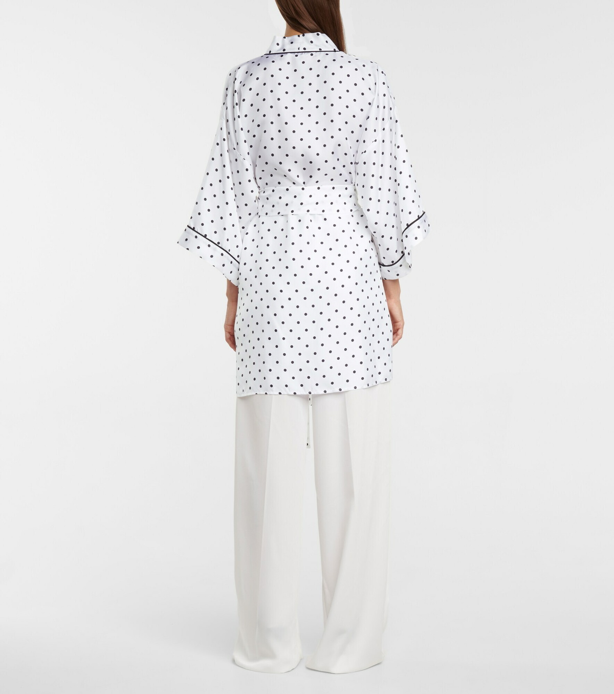 Rodarte Polka Dot Silk Twill Robe Rodarte