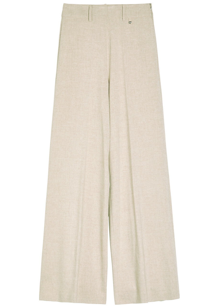 Herno Wide-leg Woven Trousers Beige