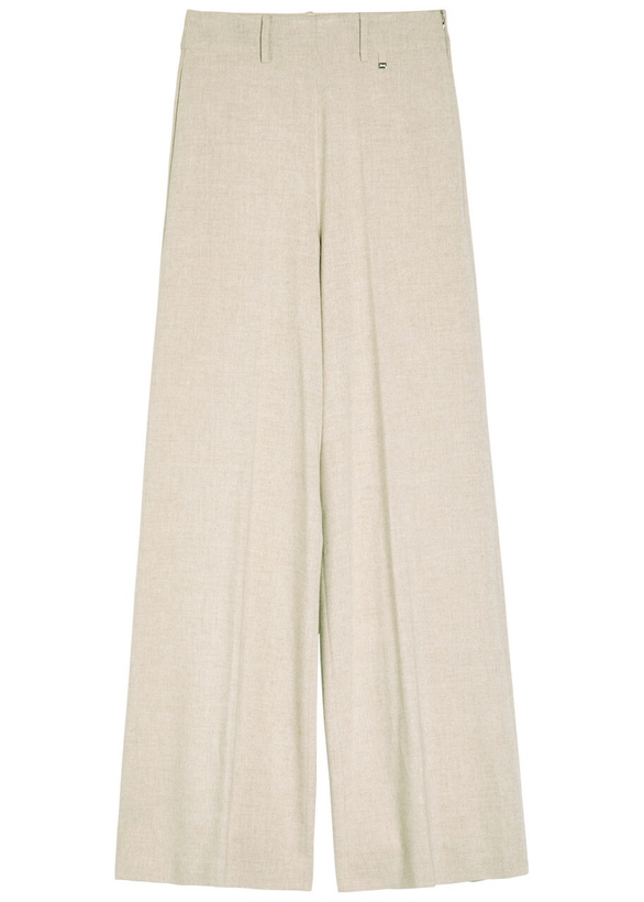 Photo: Herno Wide-leg Woven Trousers Beige