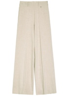 Herno Wide-leg Woven Trousers Beige