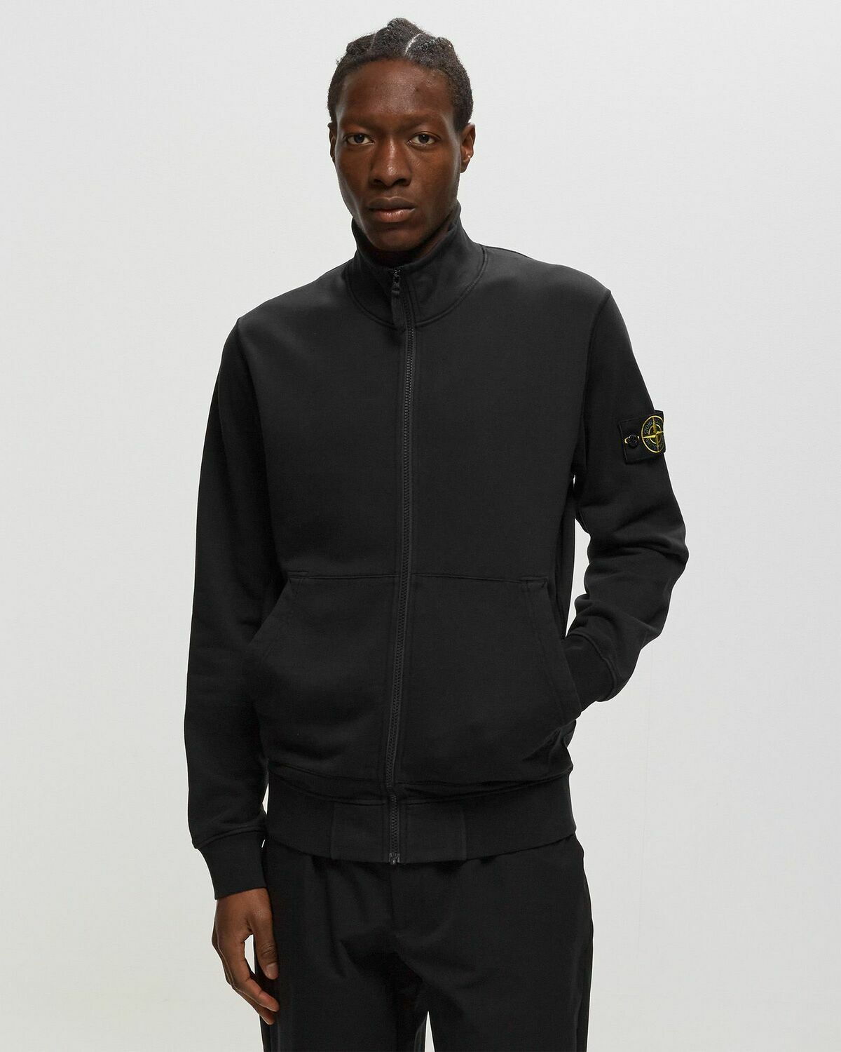 Stone Island No Cap Vest Black Windbreaker Stone Island