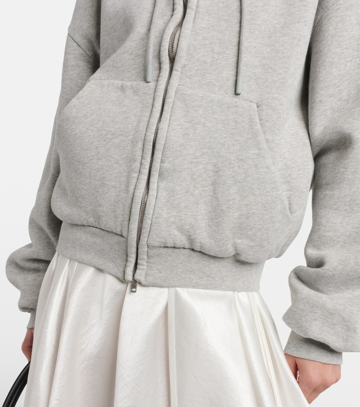 Acne Studios Faye cotton fleece zip-up hoodie