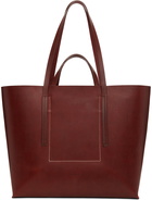 Rick Owens Burgundy Shopper Tote