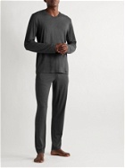 Hanro - Stretch-Jersey Pyjama Top - Gray