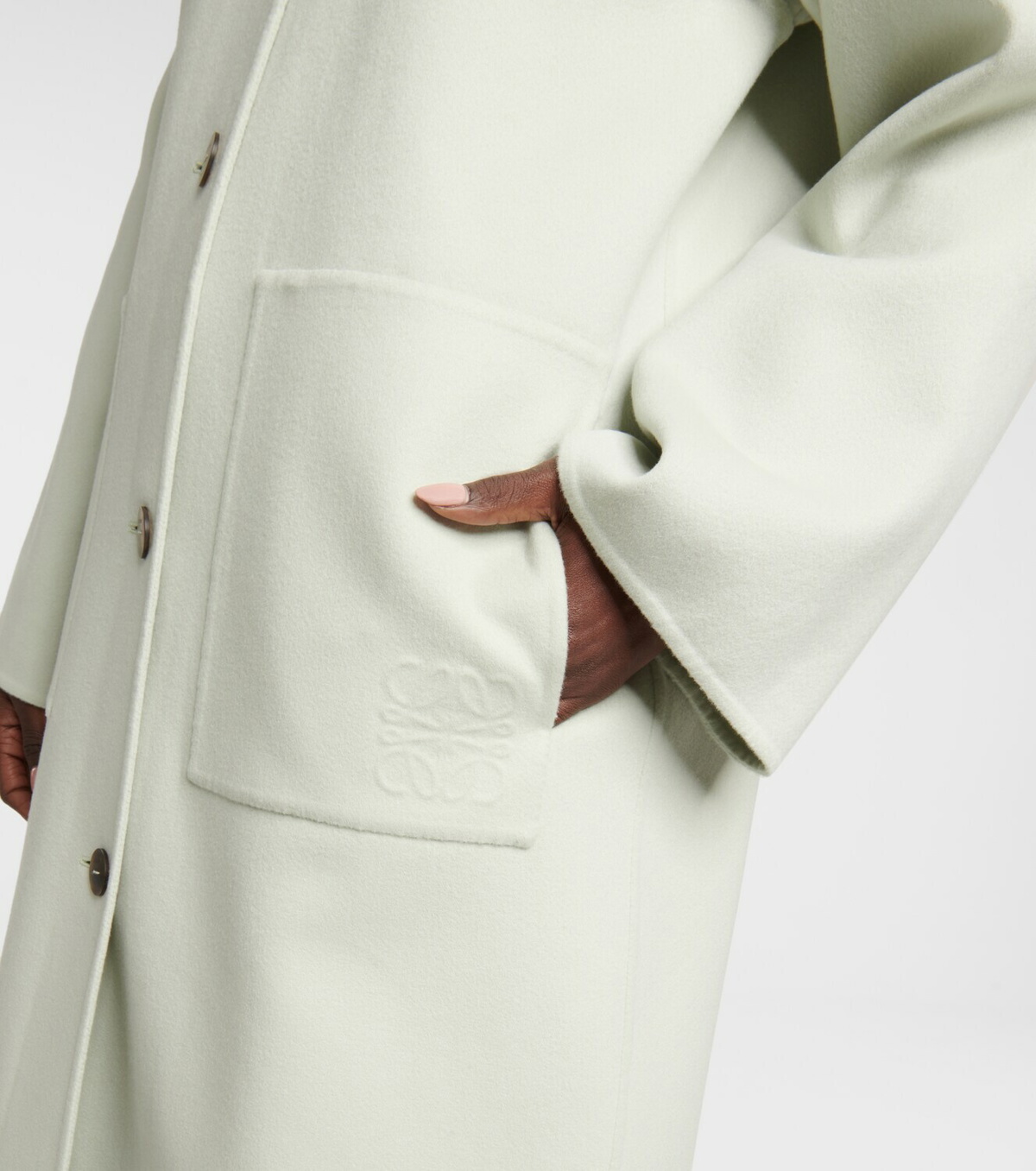 ジャケット・アウター LOEWE cashmere blend wool coat Loewe - Wool and cashmere coat Loewe