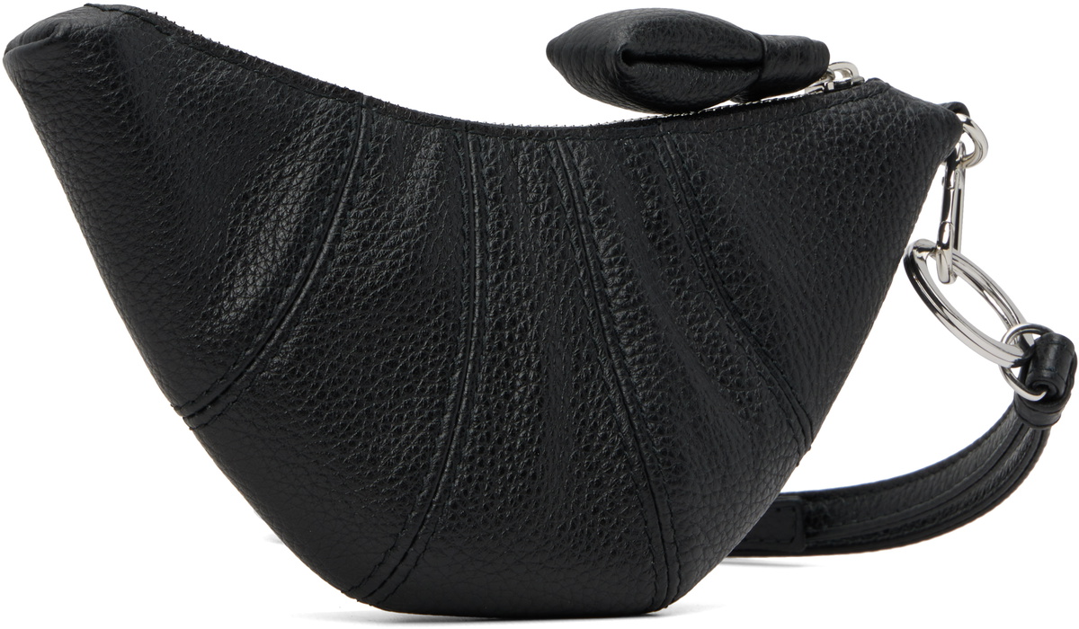 LEMAIRE Black Cross-Body Croissant Coin Pouch