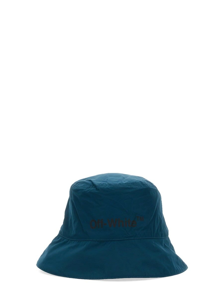 Off-White - Logo-Embellished Cotton-Twill Bucket Hat - White