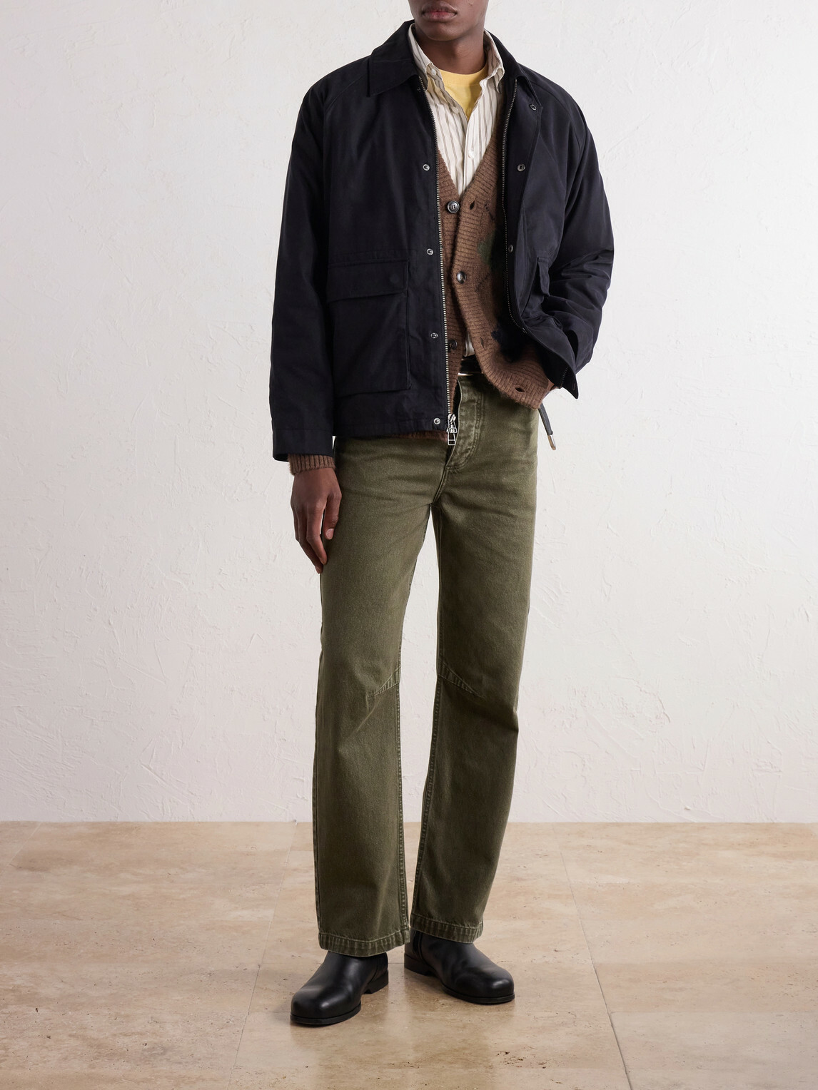 Corridor - Waxed Cotton-Blend Canvas Jacket - Black