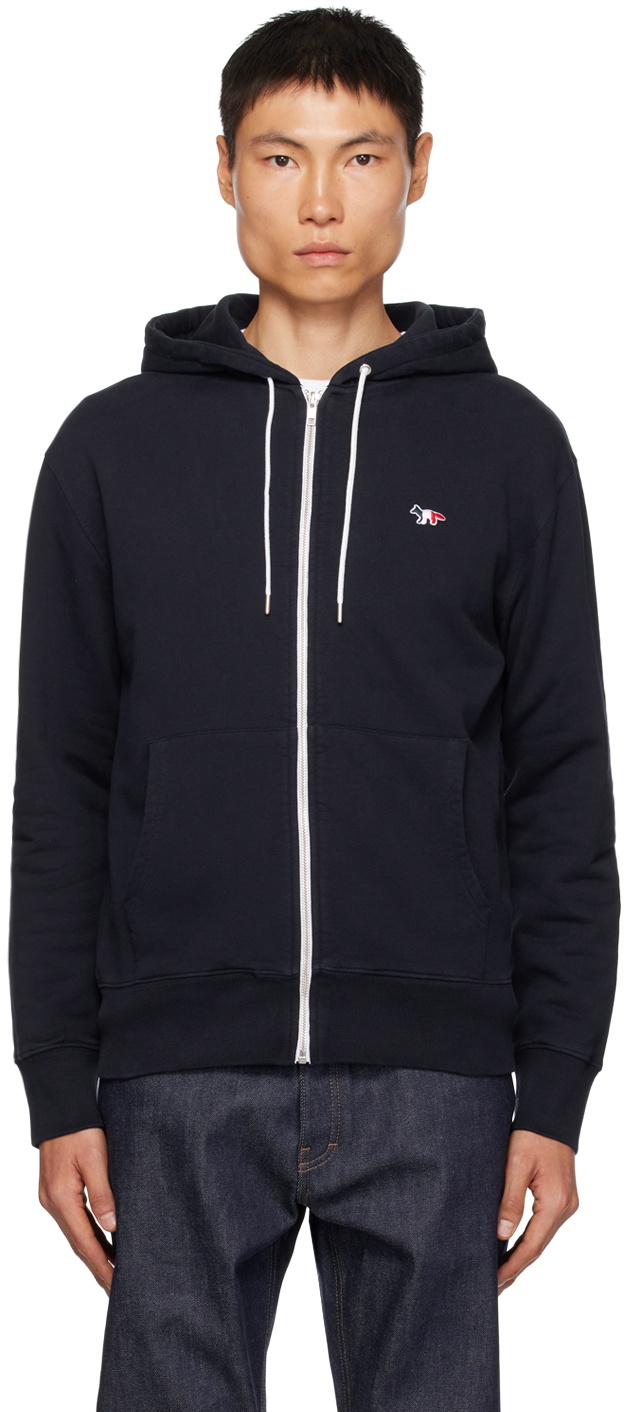 パーカー・フーディ Maison Kitsune Tricolor Fox Patch Hoodie Navy Maison Kitsuné Navy Tricolor Fox Patch Hoodie Maison Kitsune