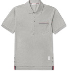 Thom Browne - Mercerised Cotton-Piqué Polo Shirt - Men - Gray