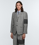 Thom Browne - Linen checked 4-Bar blazer