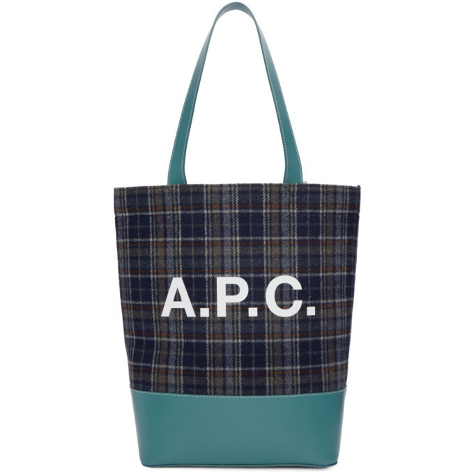 Photo: A.P.C. Blue Check Axelle Tote