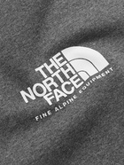 The North Face - Logo-Print Cotton-Blend Jersey Sweatshirt - Gray