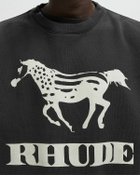 Rhude DINERO CREWNECK Black Mens Sweatshirt