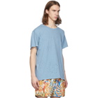 Amiri Blue Shotgun T-Shirt