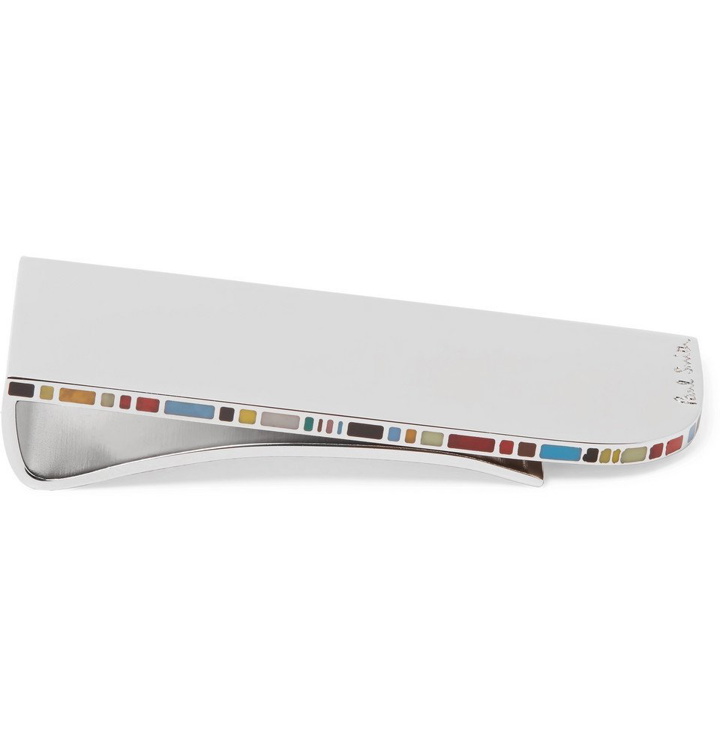 Photo: Paul Smith - Silver-Tone and Enamel Money Clip - Silver