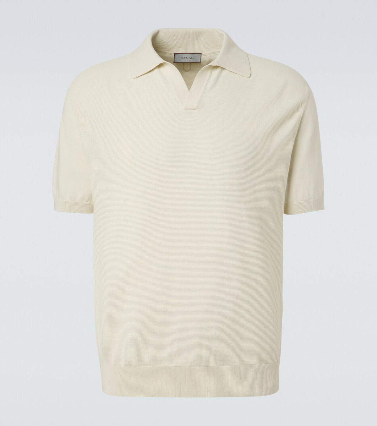 Canali Cotton and silk polo shirt