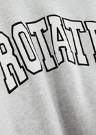 Rotate Sunday Logo Cotton Sweatshirt Light Grey