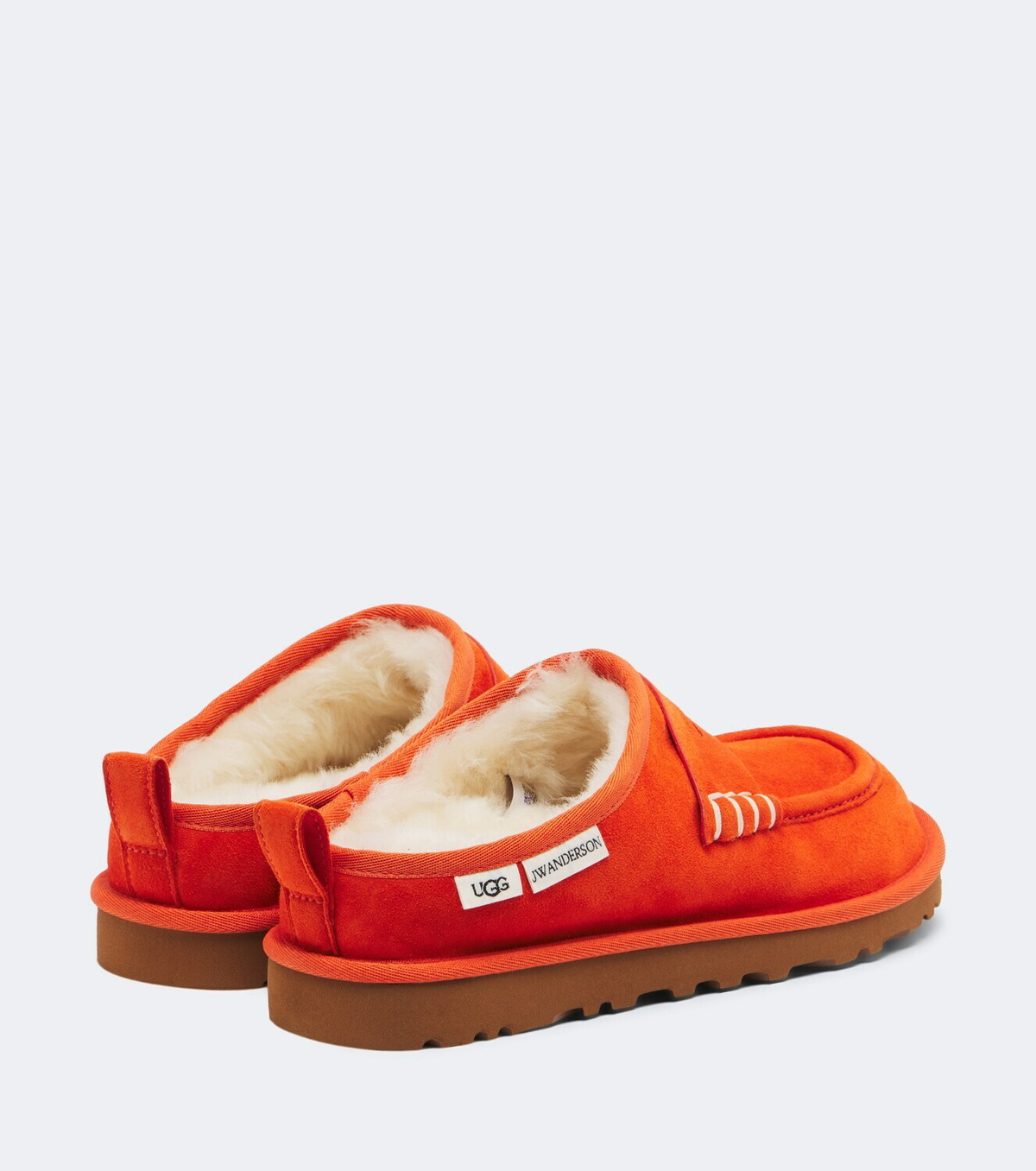JW Anderson x UGG shearling-lined suede slip-on shoes