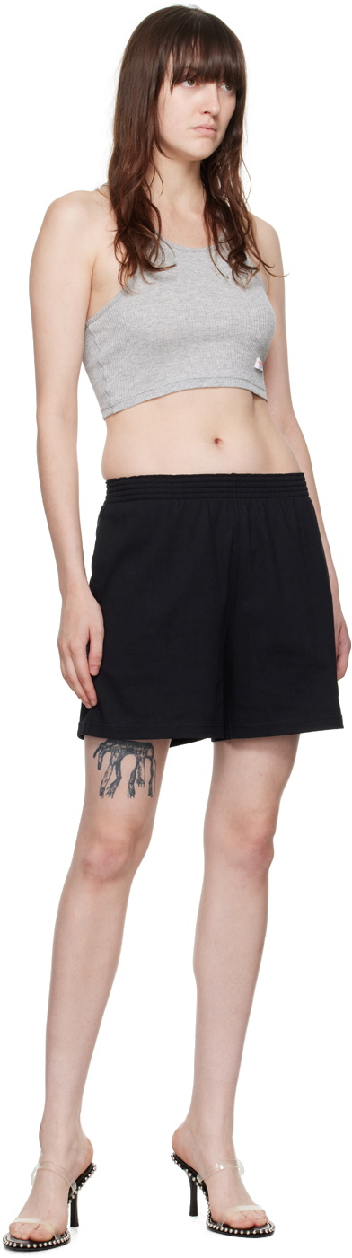 Alexander Wang SSENSE Exclusive Gray Cropped Classic Tank Top