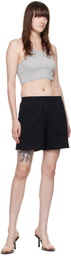 Alexander Wang SSENSE Exclusive Gray Cropped Classic Tank Top