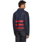Helmut Lang Blue Re-Edition Stripe Denim Jacket