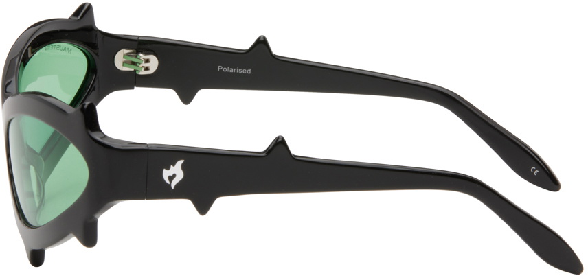 MAUSTEIN SSENSE Exclusive Black Spike Sunglasses