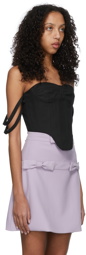 Rokh Black Polyester Tank Top