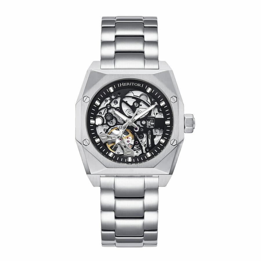 Heritor Elliott Automatic Black Dial Mens Watch HERHS4006