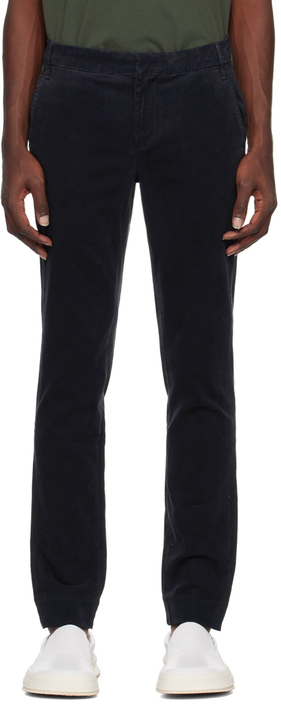 Photo: FRAME Navy Brushed Trousers