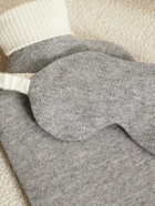 Allude - Wool and Cashmere-Blend Hot Water Bottle Cover and Eye Mask Set