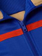 adidas Originals - Wales Bonner Slim-Fit Crochet-Trimmed Recycled Tech-Jersey Track Jacket - Blue