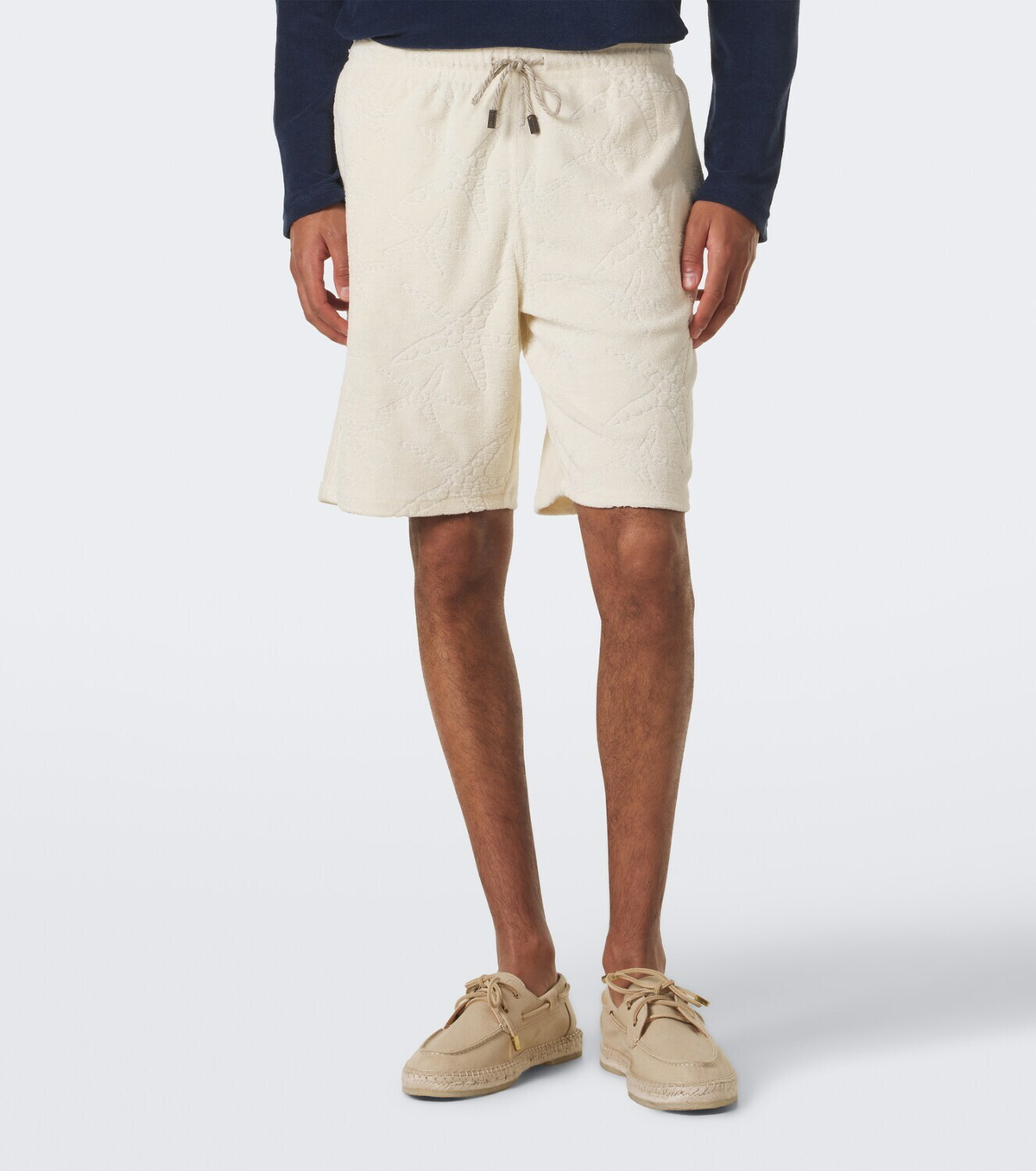 Vilebrequin Bolide jacquard cotton-blend terry shorts