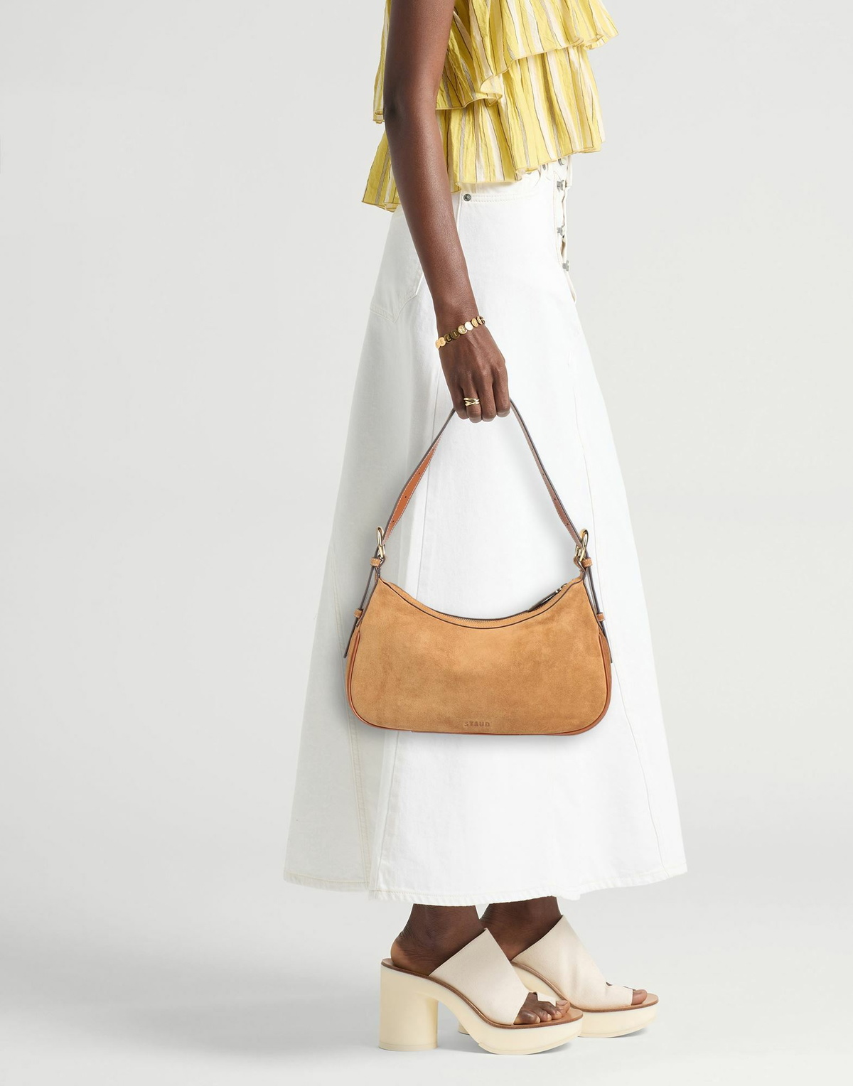 Staud Womens Shoulder bag Camel