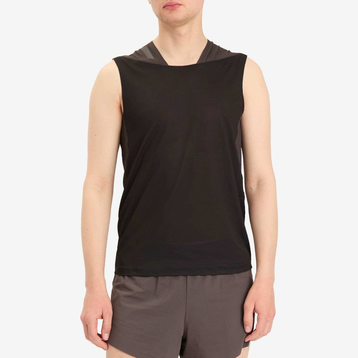 SOAR Men's Singlet in Black/Grey Soar Running