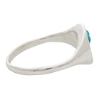 Seb Brown Silver Turquoise Mask Ring