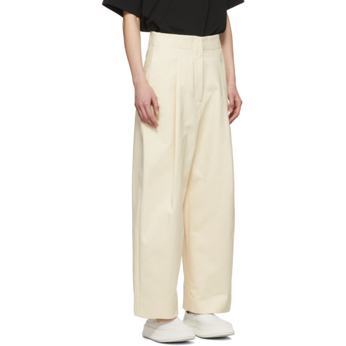 Studio Nicholson Off-White Dordoni Volume Trousers Studio Nicholson