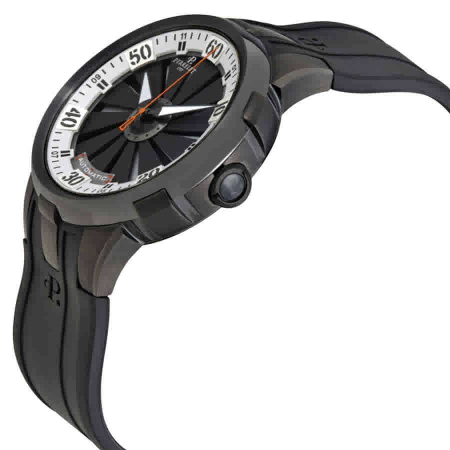 Perrelet Turbine XL Automatic Black Turbine Dial Mens Watch A1051-4