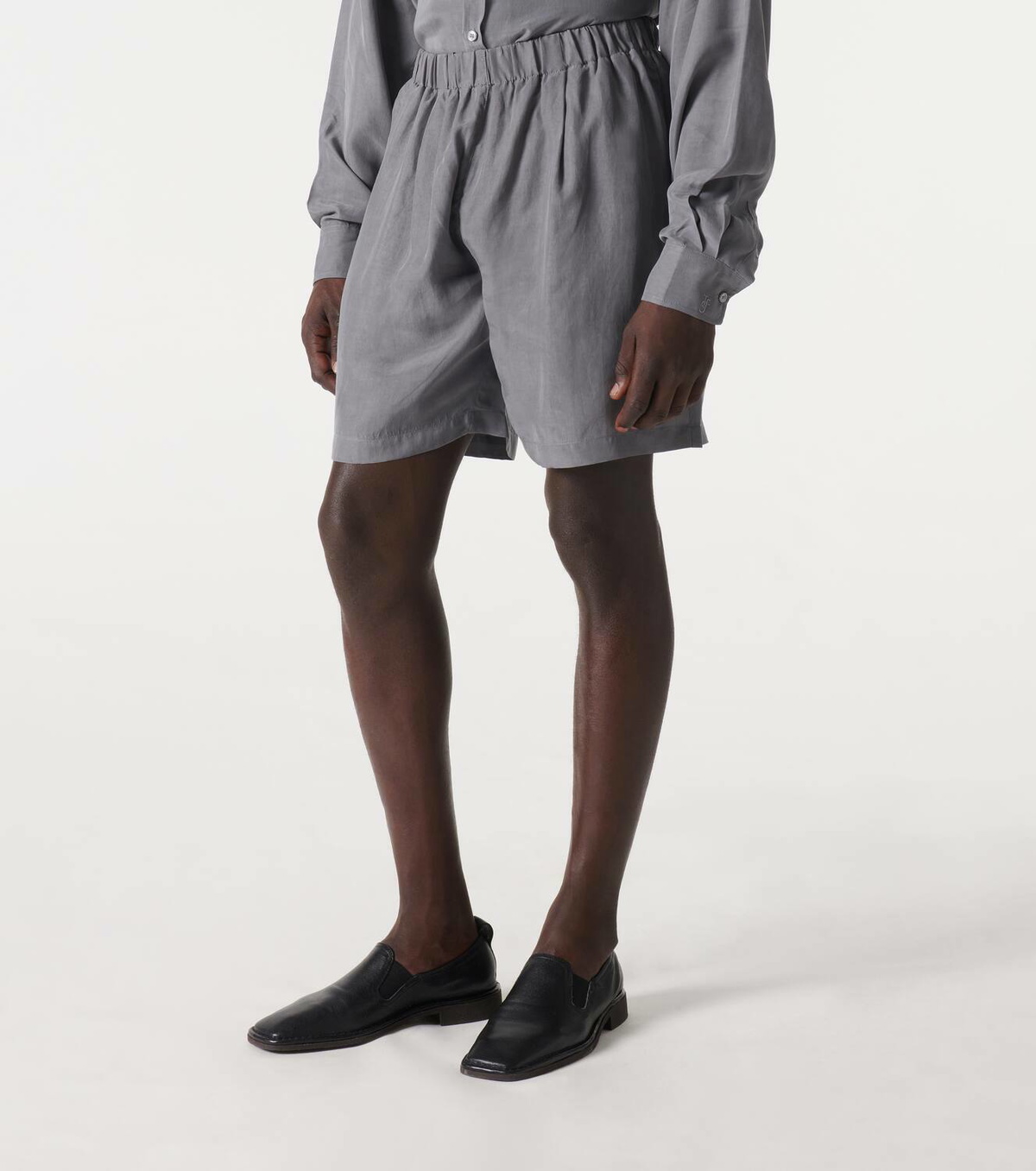 The Frankie Shop Leland cupro shorts
