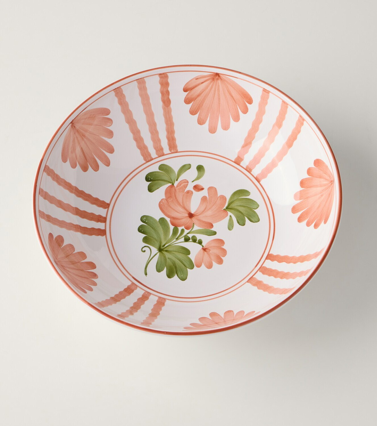 Cabana Blossom ceramic salad bowl