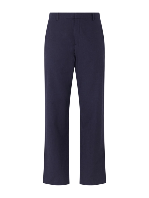 Photo: Sunspel - Straight-Leg Cotton-Poplin Suit Trousers - Blue
