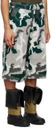 Isa Boulder SSENSE Exclusive Gray & Blue Towel Camo Cargo Pants