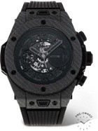 Hublot - Pre-Owned 2015 Big Bang Limited Edition Automatic Chronograph 45mm Carbon Fibre and Rubber Watch, Ref. No. 411.YT.1110.NR.ITI15