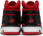 New Balance Black & Red 650R Sneakers