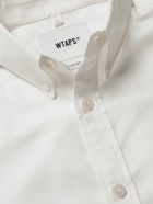 WTAPS - Button-Down Collar Embroidered Cotton-Oxford Shirt - White