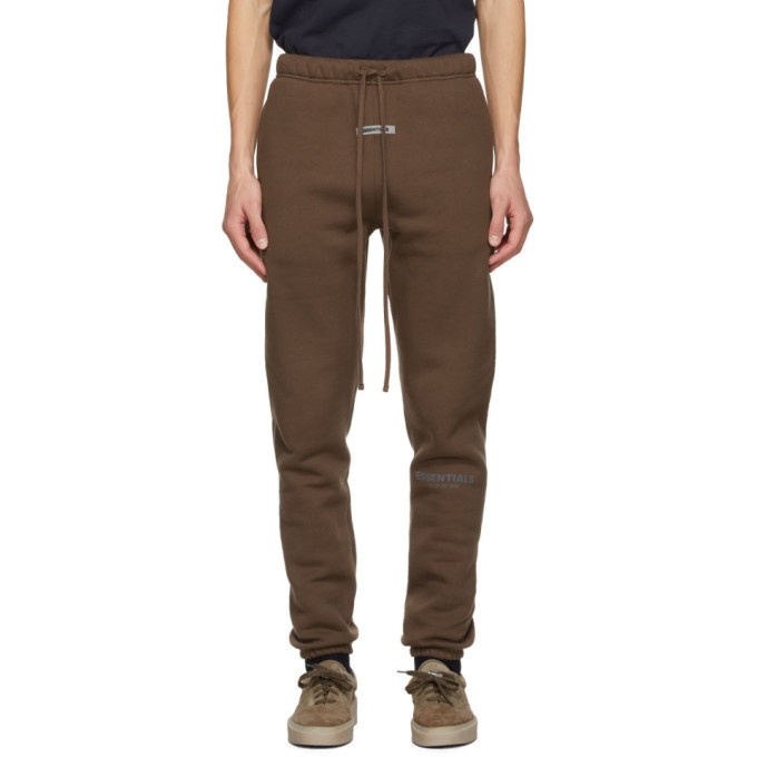 Photo: Essentials SSENSE Exclusive Brown Fleece Lounge Pants