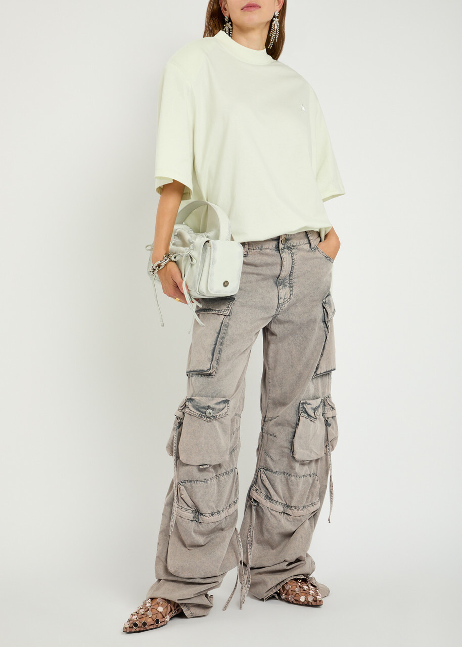The Attico Killie Oversized Cotton T-shirt Off White