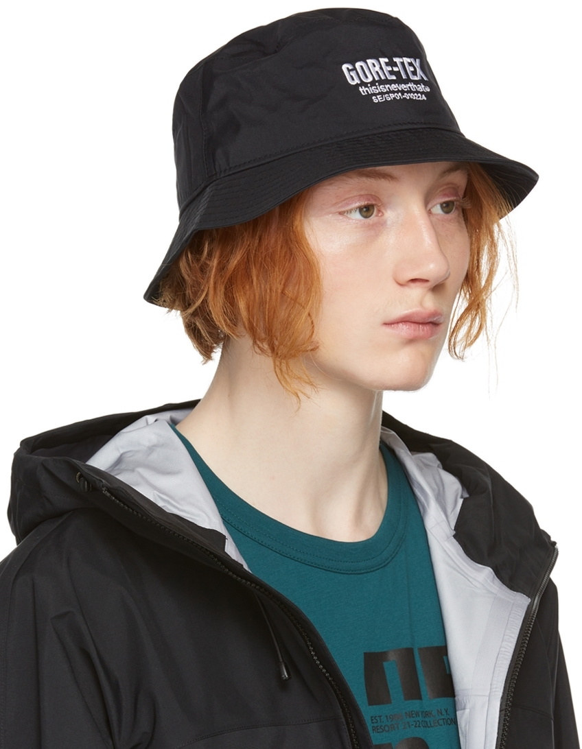 thisisneverthat Black Gore-Tex 3L Bucket Hat thisisneverthat