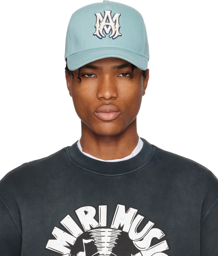 Photo: AMIRI Blue 'MA' Canvas Cap
